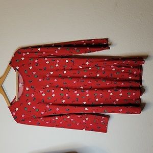 Christmas 🎁 Dress red with multi color lights design. Size XL